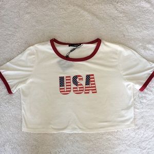 USA crop top